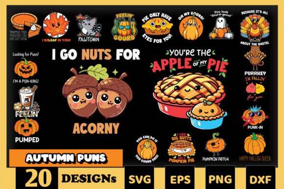 Autumn Puns SVG Bundle: A Graphic Designer’s Take