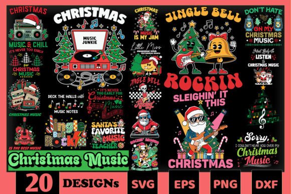 Christmas Music SVG Bundle
