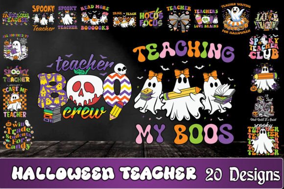 Halloween Teacher SVG Bundle Graphics for Crafts