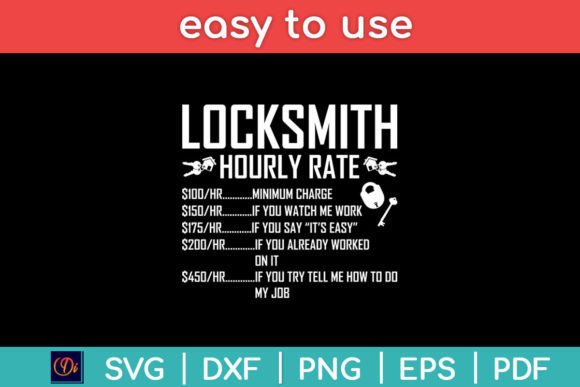 Locksmith Lockpicking Graphics for Crafts and Digital Selling