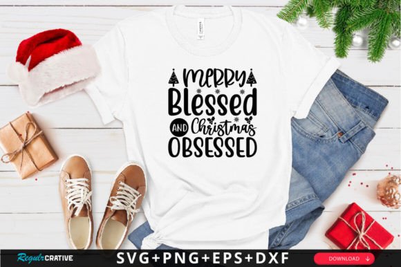 Merry Blessed SVG Design for Crafts and Graphics
