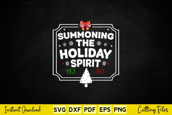 Summoning the Holiday Spirit Funny Chris Graphics for Crafts