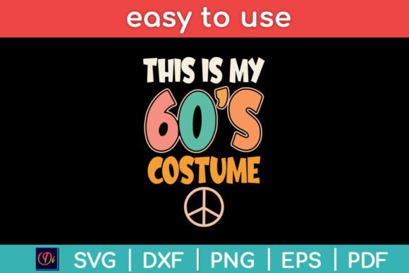 This is My 60s Costume Embroidery Design